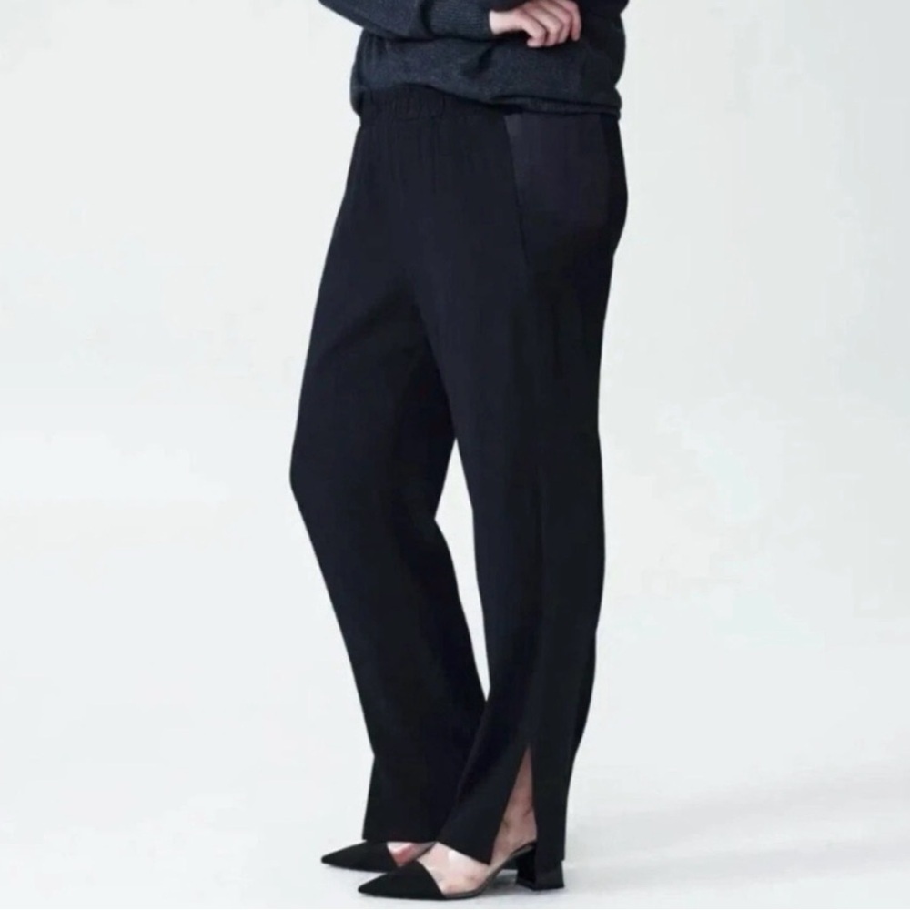 Universal Standard Beaufort Pocket Pants Wide-Leg Split-Slit Pants, NWT, Size 2X